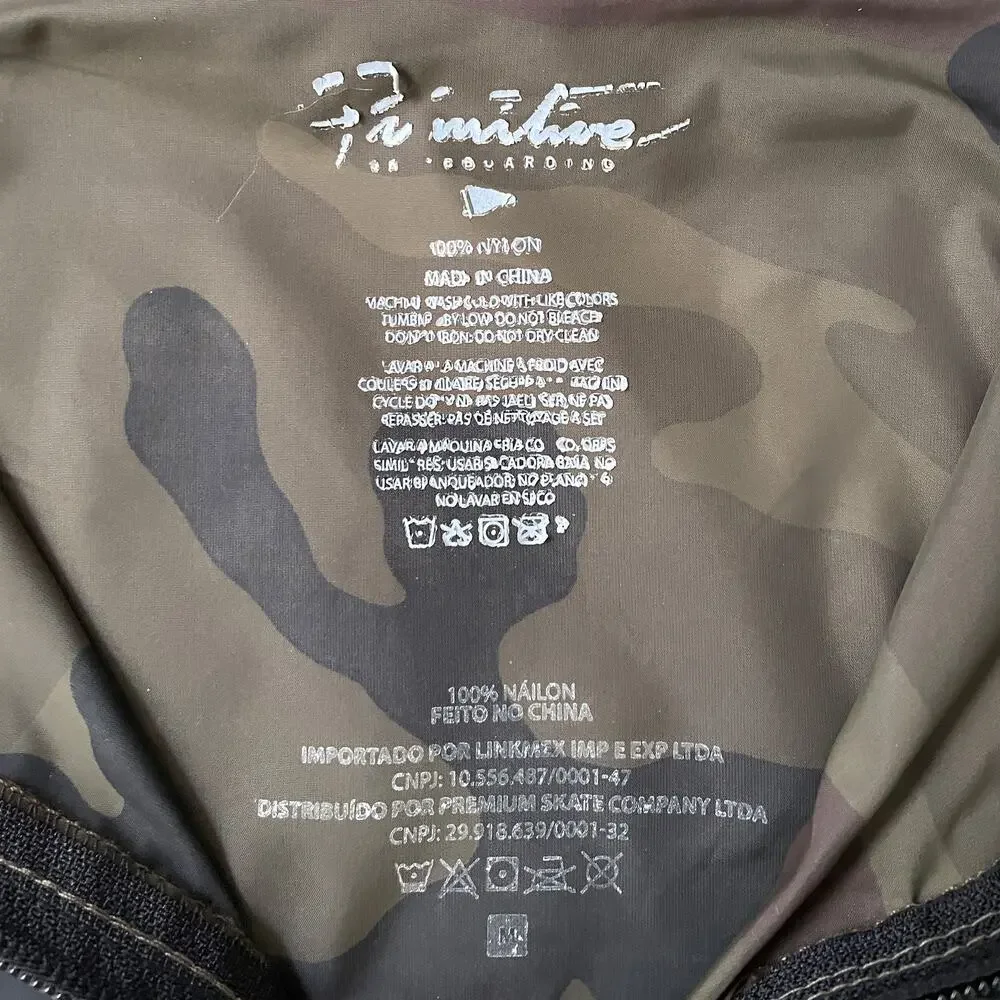 Primitive Camo Hooded Anorak 1/4 Zip Jacket Windbreaker M Gorpcore Skateboarding